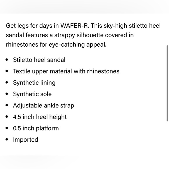 Steve Madden Wafer-R Silver Heels size 7.5 - Picture 3 of 6